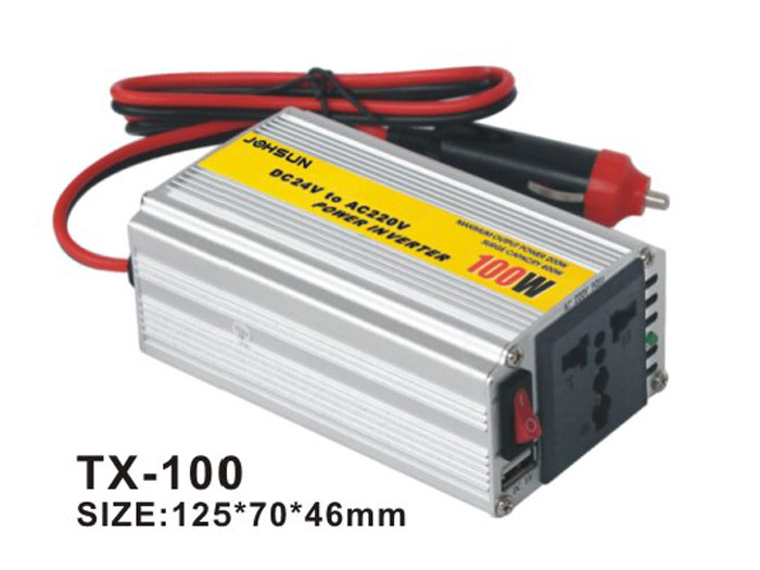 TX-100-300高频车载改装正弦波逆变器（带USB充电口）
